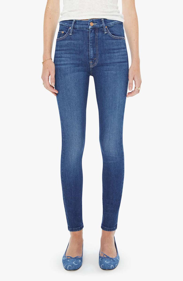 MOTHER The Looker High Waist Skinny Jeans, Main, color, Cocktail Hour