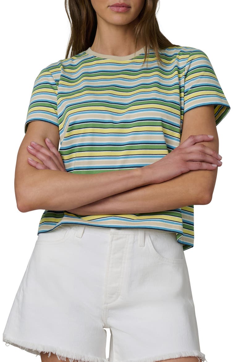 The Easy Stripe T-Shirt, Main, color, CITRUS MULTI STRIP
