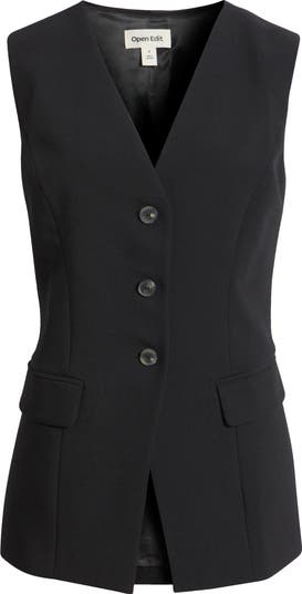 【DISCERNMENT】Coil collar open vest The Empower Seersucker Vest | David's Bridal
