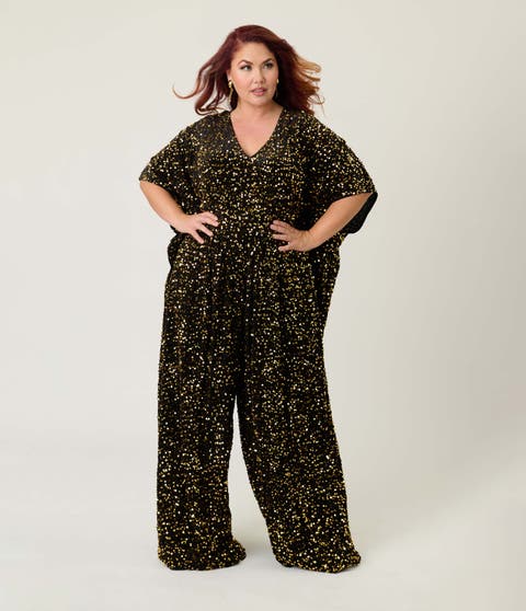 Plus Size Caftan Jumpsuit