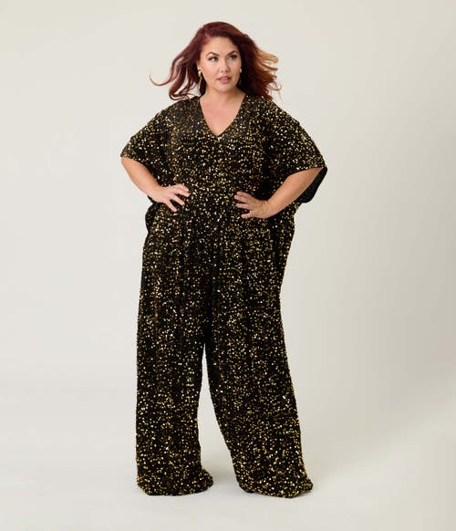 Unique Vintage Plus Size Caftan Jumpsuit In Multi