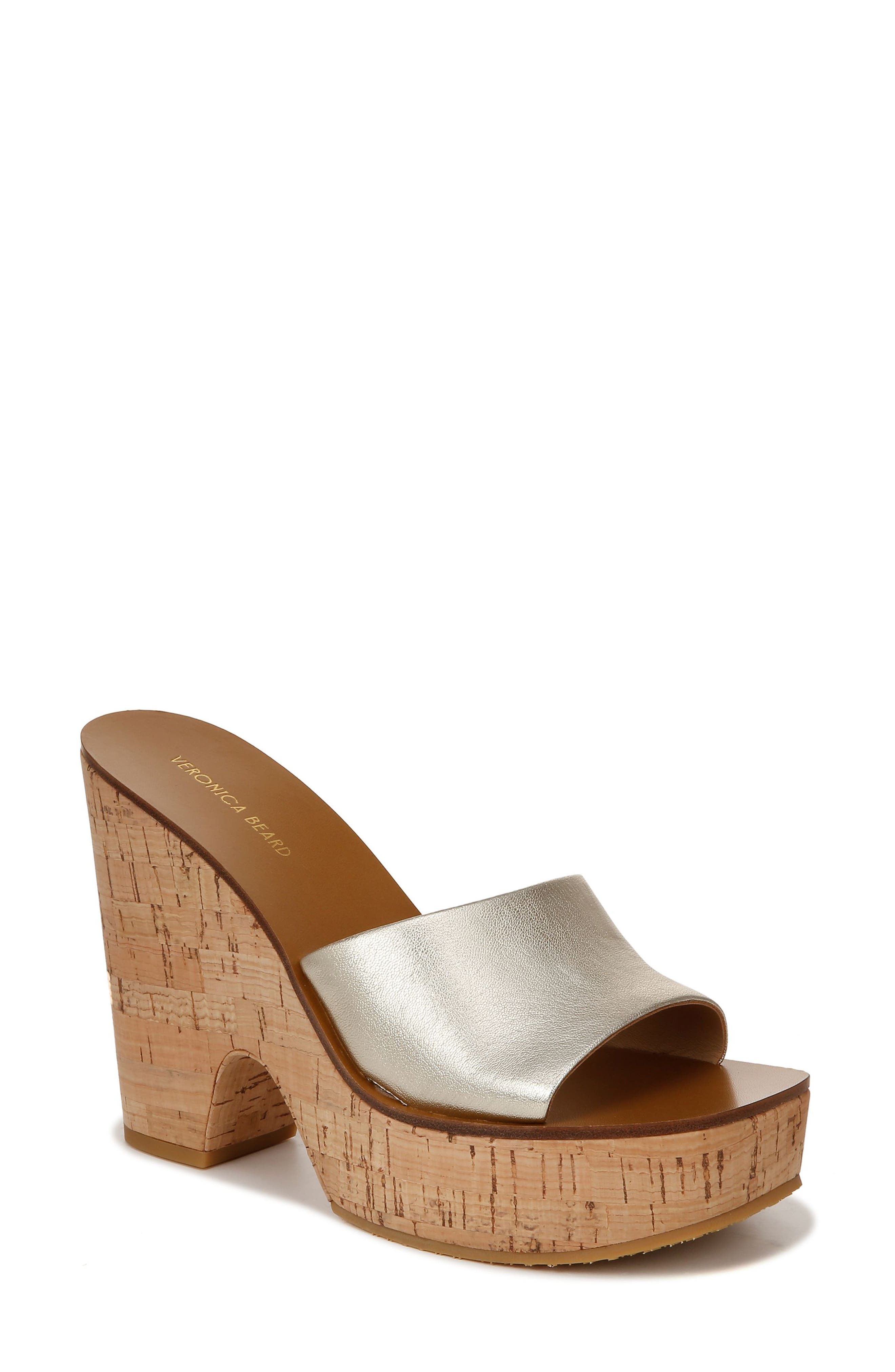 Veronica Beard Paulita Platform Slide Sandal, Main, color, 