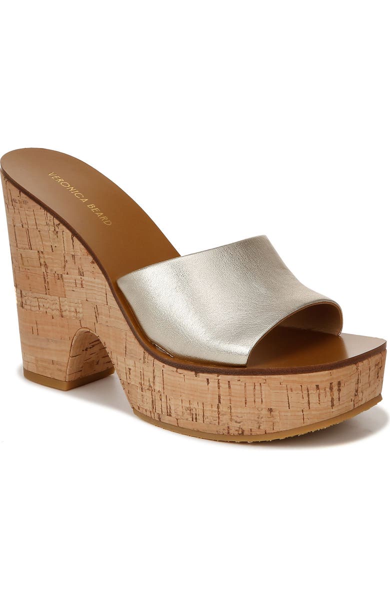 Veronica Beard Paulita Platform Slide Sandal, Main, color,