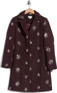 CeCe Sequin Embellished Coat
