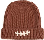 Sweet Wink Football Lace Patch Beanie