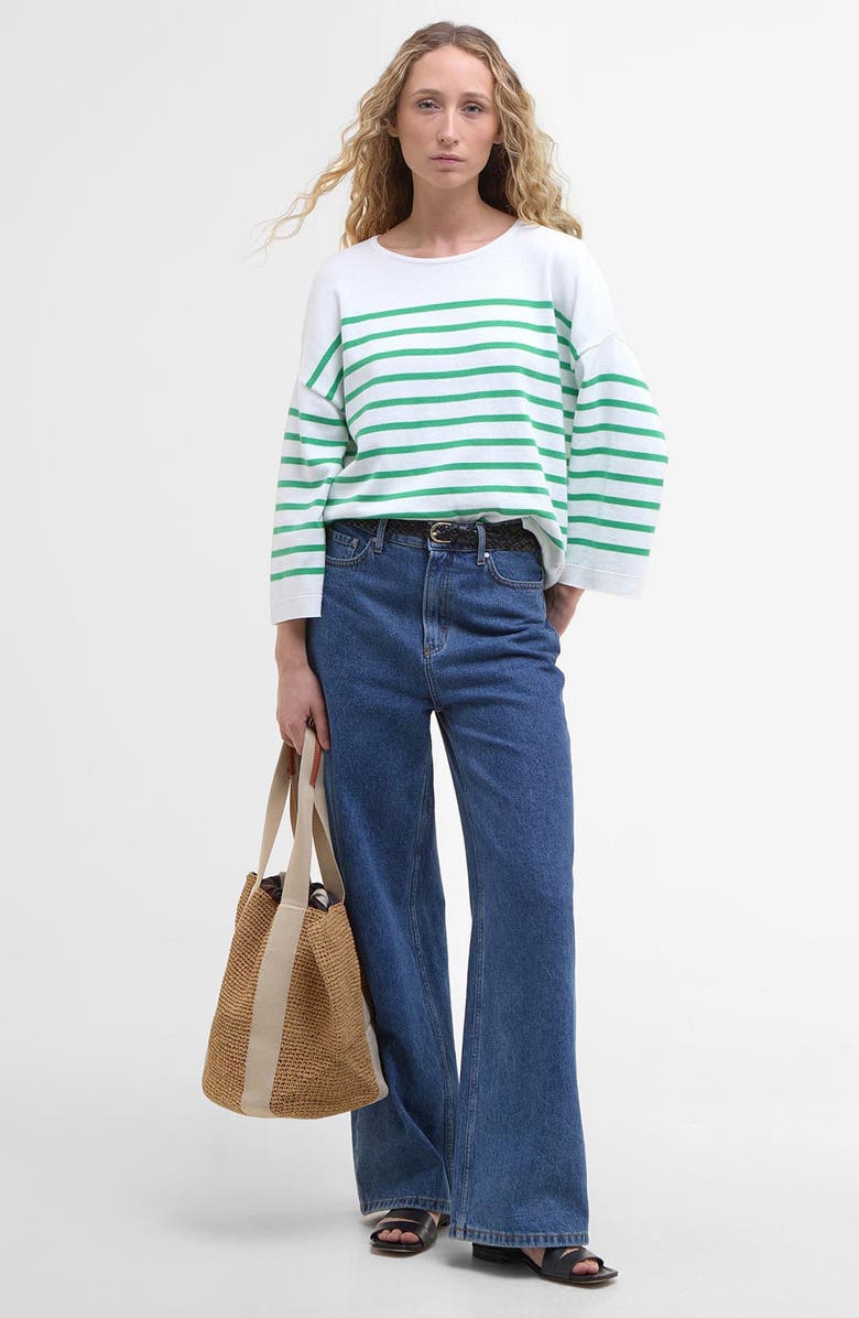 Barbour Kayleigh Sweater, Alternate, color, Cloud Kelly Green