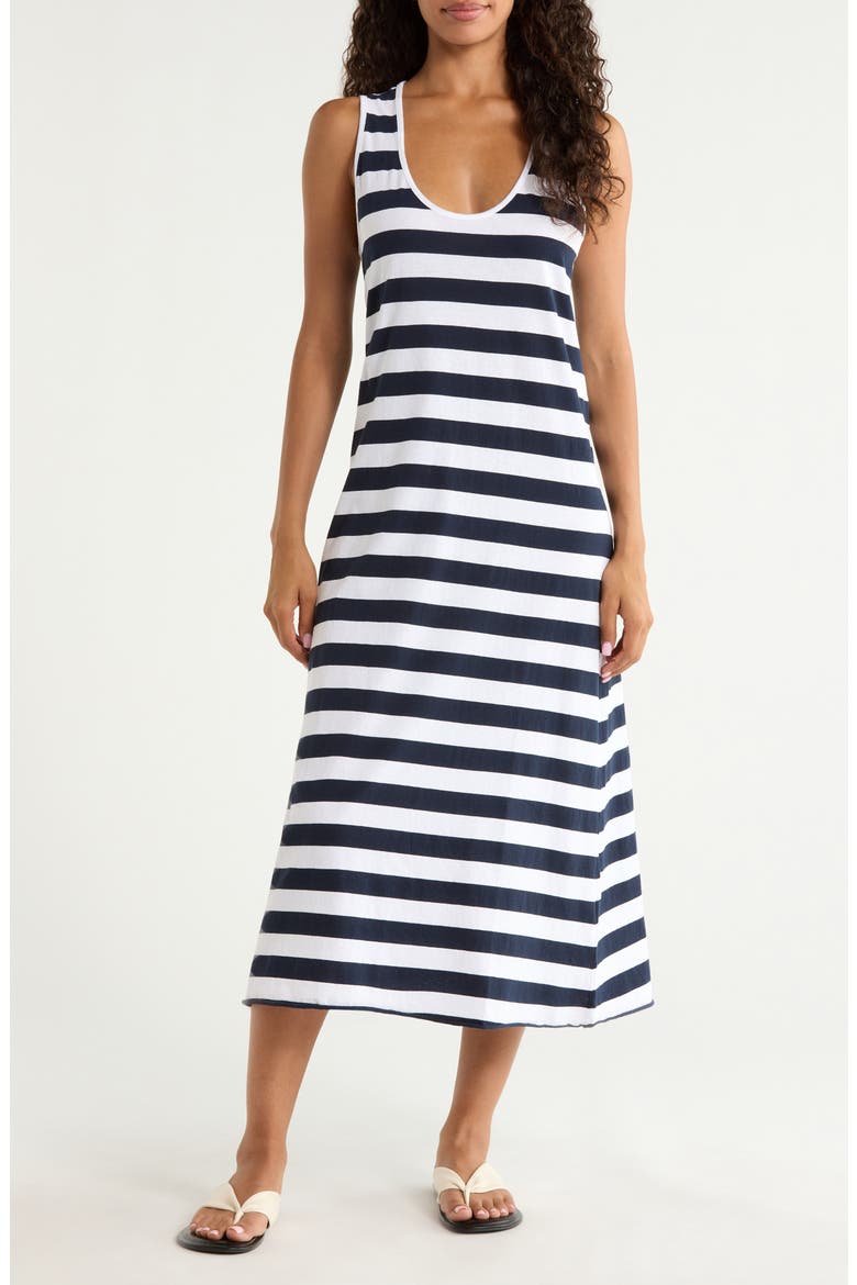 Dylan Stripe Tank Dress, Main, color, NAUTICAL STRIPE