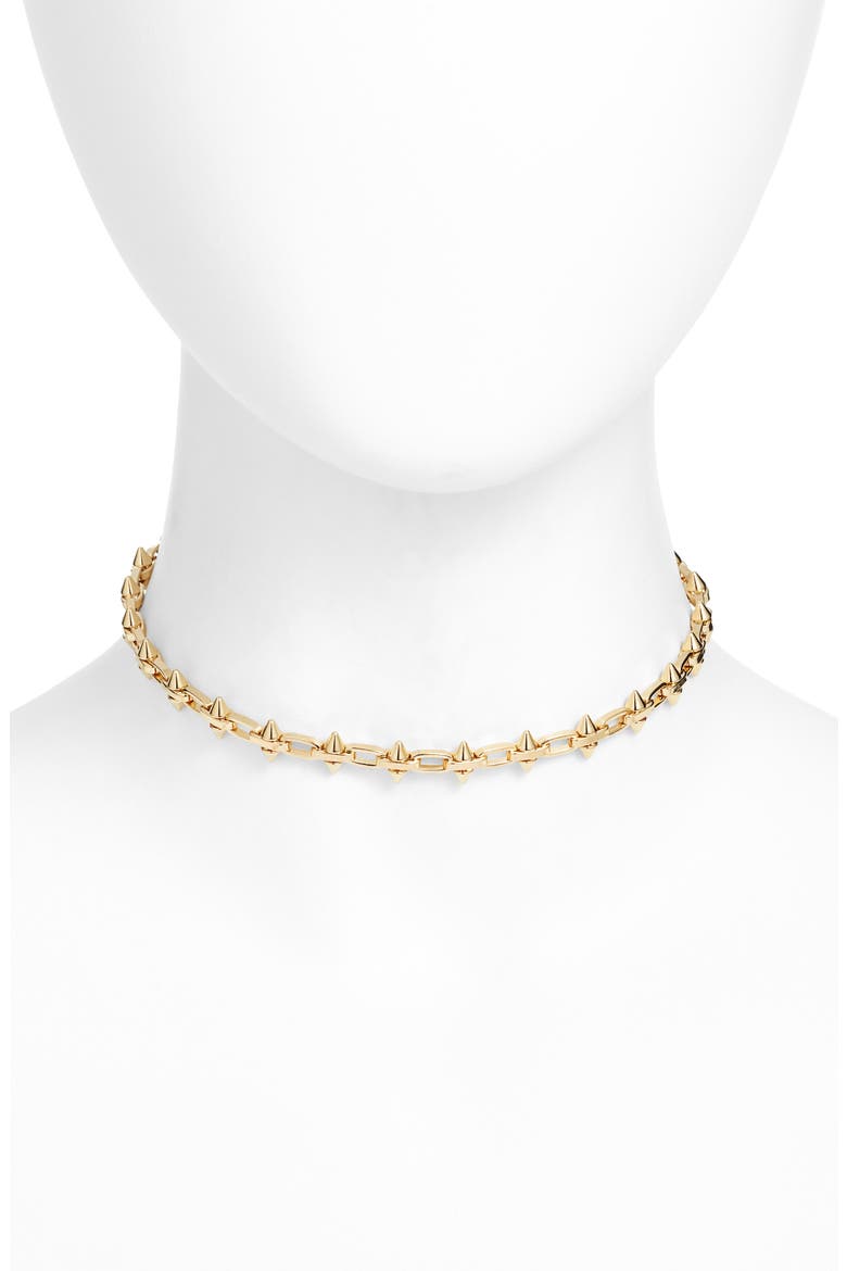 Harley Chain Choker Necklace, Main, color, GOLD