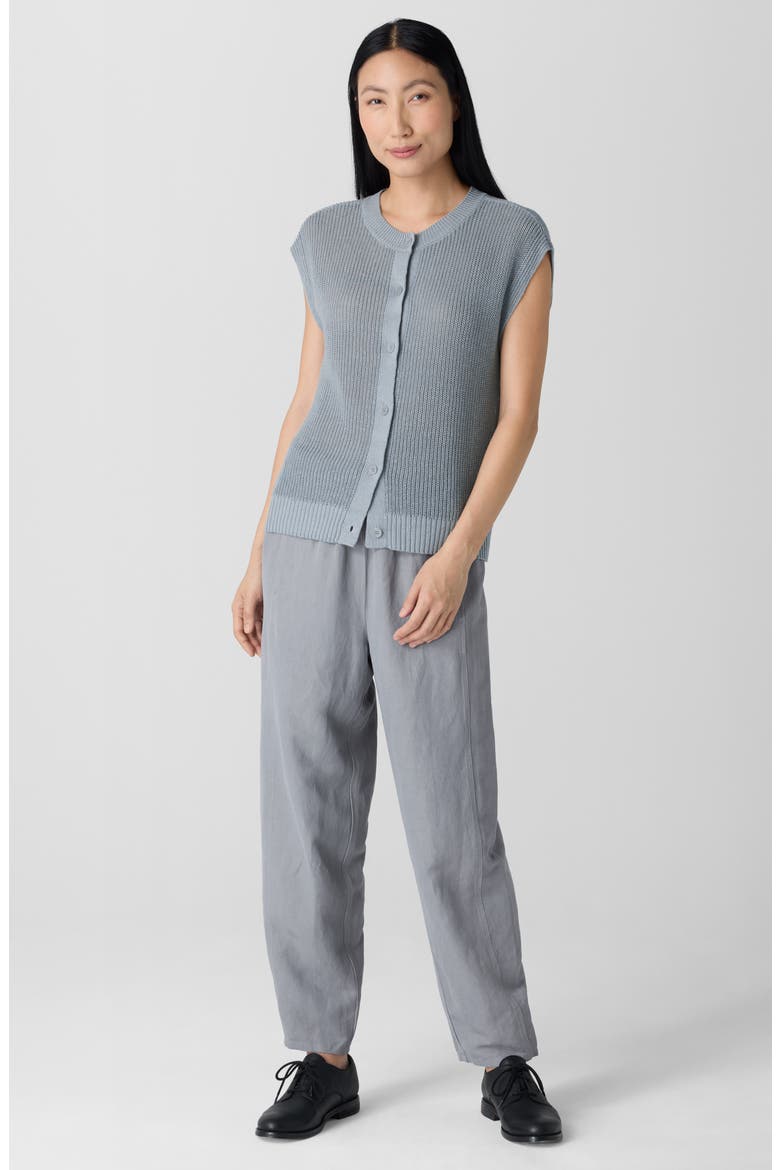 Organic Linen & Organic Cotton Sweater Vest, Alternate, color, GREYSTONE