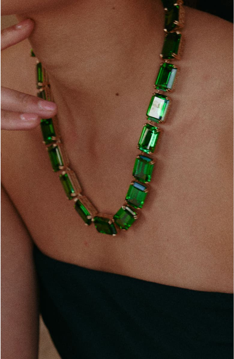 RC RETRO CHIC Lime Glow Necklace, Alternate, color, Green & Gold