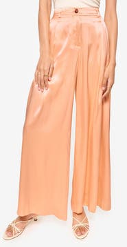 CAMI NYC Fabian High Waist Wide Leg Silk Pants