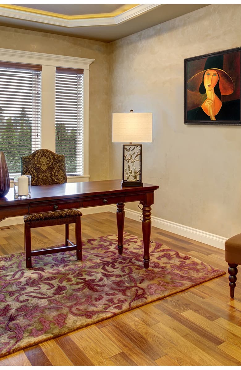 OVERSTOCK ART Portrait of Woman in Hat - Framed Oil reproduction of an original painting by Amedeo Modigliani, Alternate, color, 