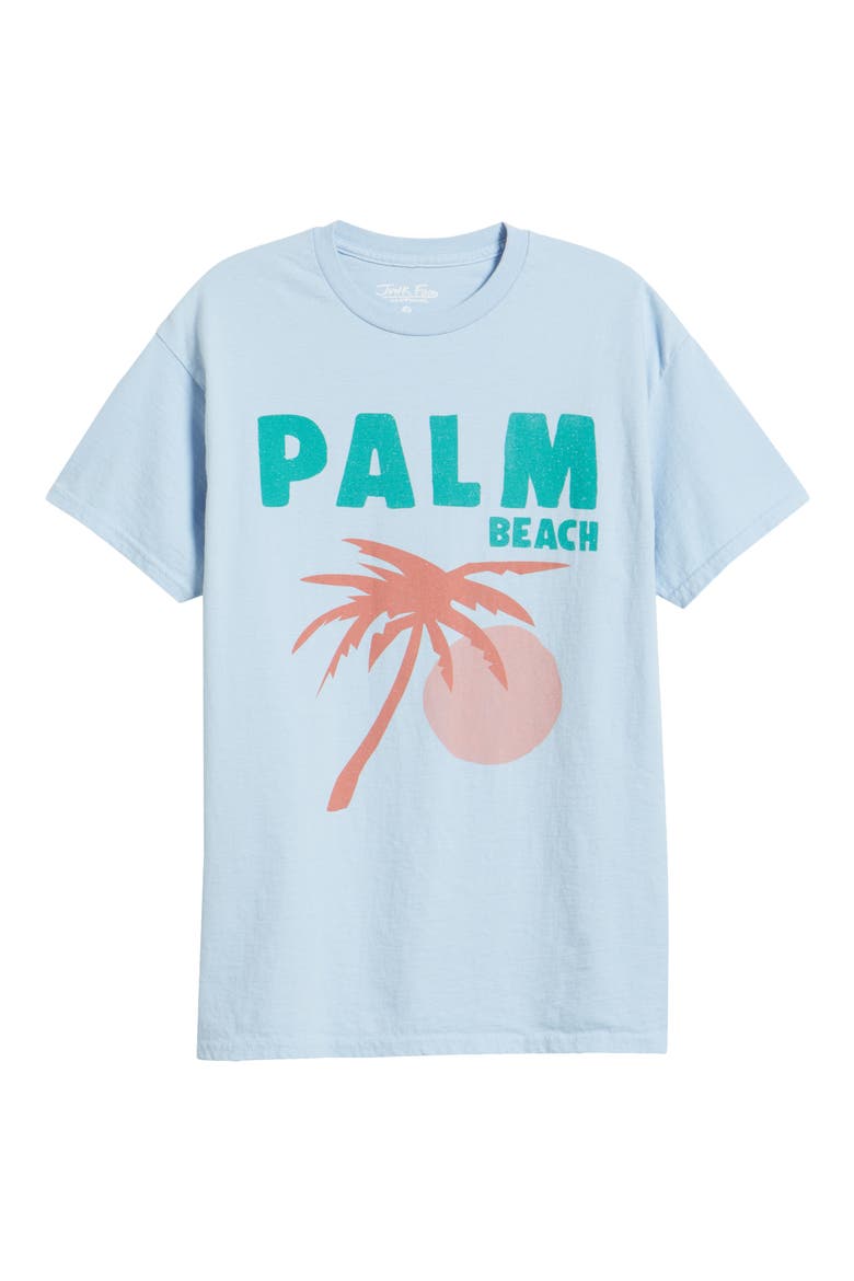 Palm Beach Cotton Graphic T-Shirt, Alternate, color, LIGHT BLUE