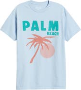 Junk Food Palm Beach Cotton Graphic T-Shirt