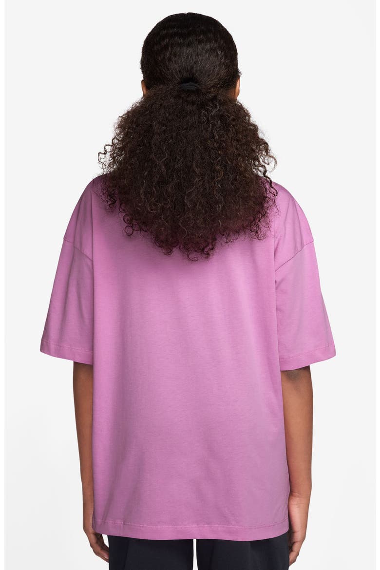Kids' Oversize Cotton Graphic T-Shirt, Alternate, color, LIGHT MAGENTA
