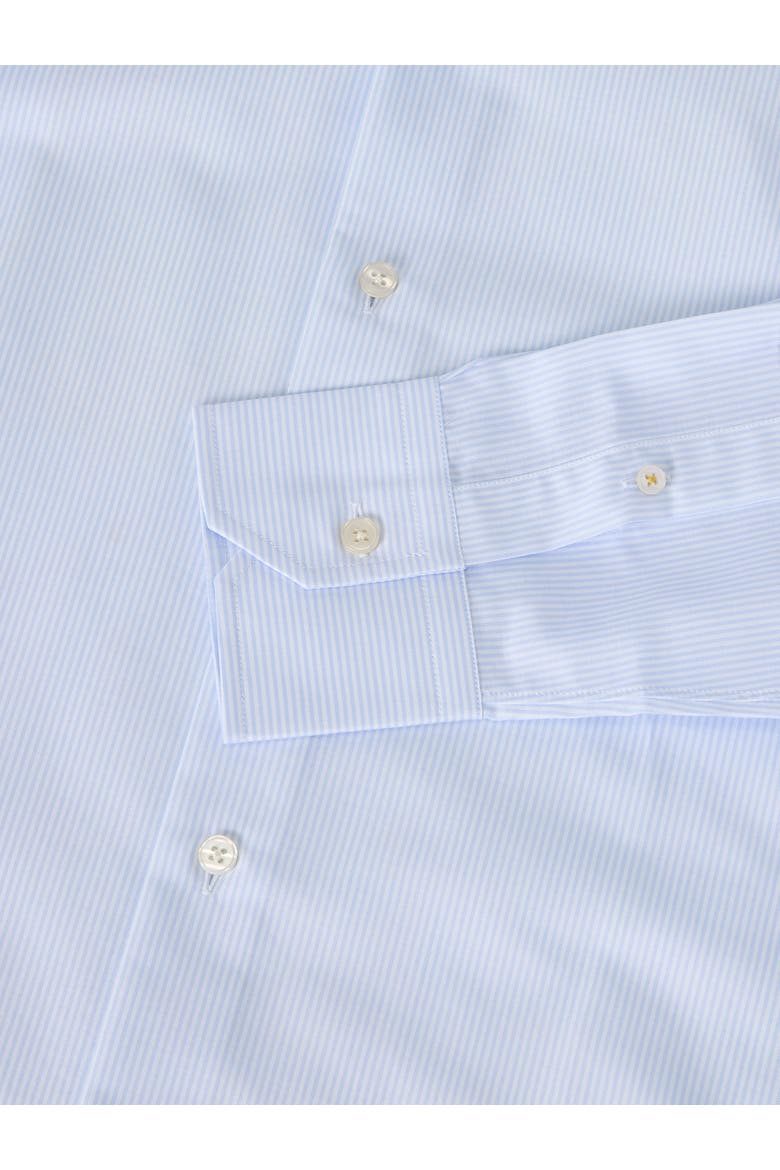 Kingsley Medium Twill Stripe Shirt in Contemporary fit, Alternate, color, Light Blue