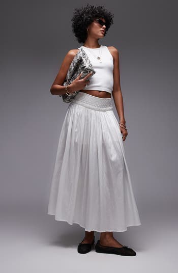 Crinkle Maxi Skirt
