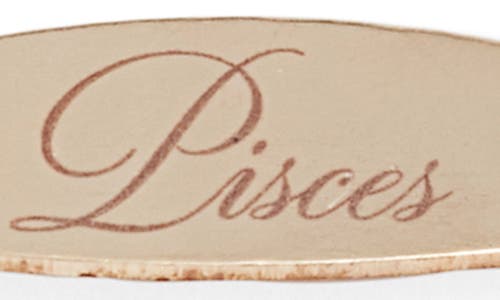 Set & Stones Engraved Zodiac Pendant