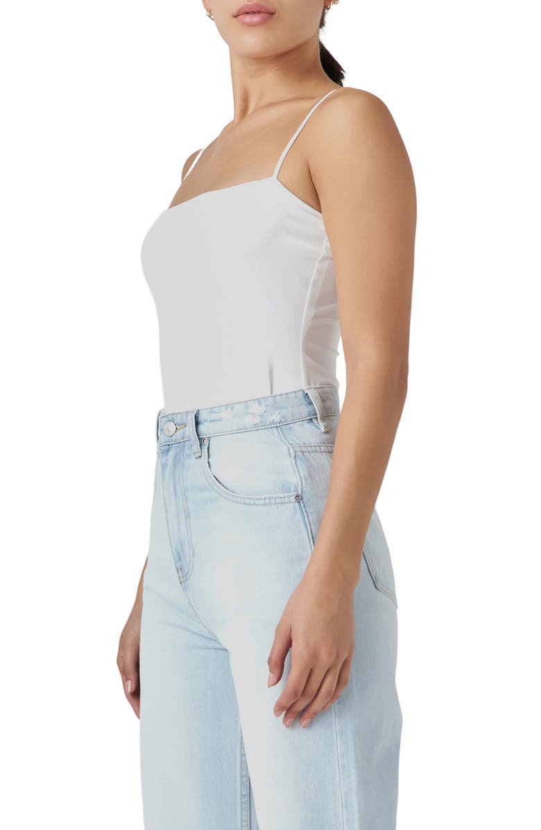 Grey Lab Camisole Bodysuit, Alternate, color, White