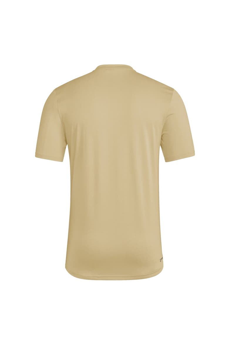 Men's adidas  Natural Washington Huskies 2025 Military Appreciation Pre-Game AEROREADY T-Shirt, Alternate, color, Natural