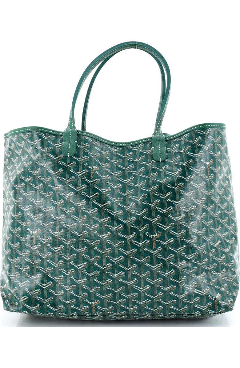 Pre-Owned Goyard Saint Louis Tote Coated Canvas PM, Main, color, Green