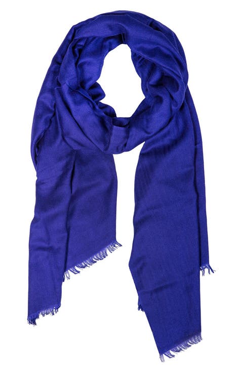 Cashmere Silk Eyelash Fringe Scarf
