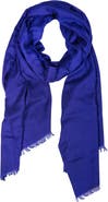 SAACHI Cashmere Silk Eyelash Fringe Scarf