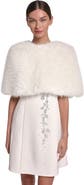 HALSTON Faux Fur Capelet