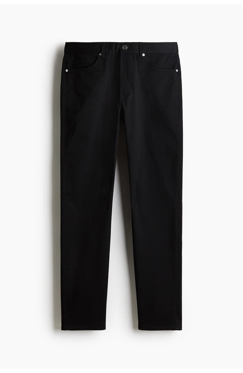 H&M Slim-fit 5-pocket pants, Alternate, color, Black