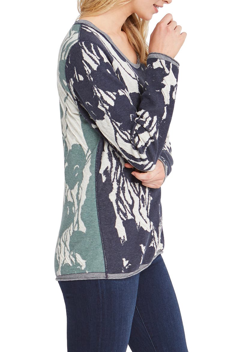 Wildflower Sweater, Alternate, color, INDIGO MULTI