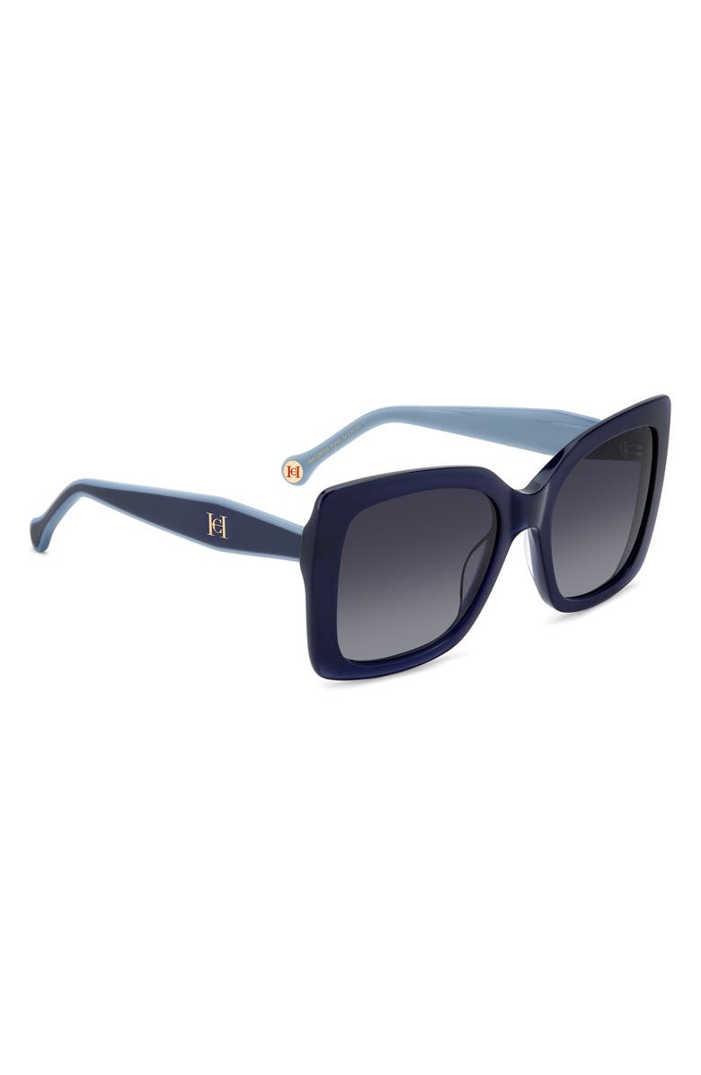 Carolina Herrera HER 0258/G/S 54mm Square Sunglasses, Alternate, color, Blue