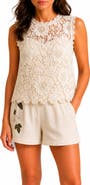 Nanette Lepore Lace Sleeveless Tank