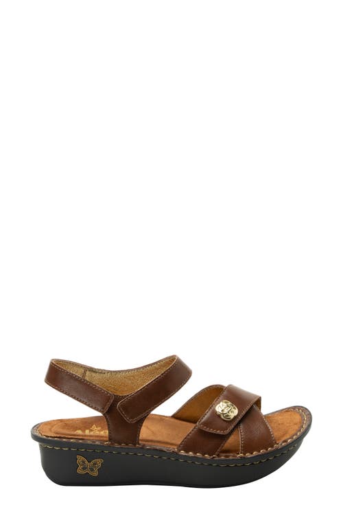 Alegria By Pg Lite Kelsi Spumoni Slingbac Platform Wedge Sandal In Brown