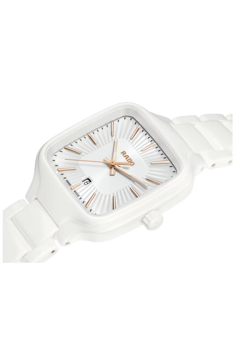 True Square Bracelet Watch, 29mm, Alternate, color, WHITE