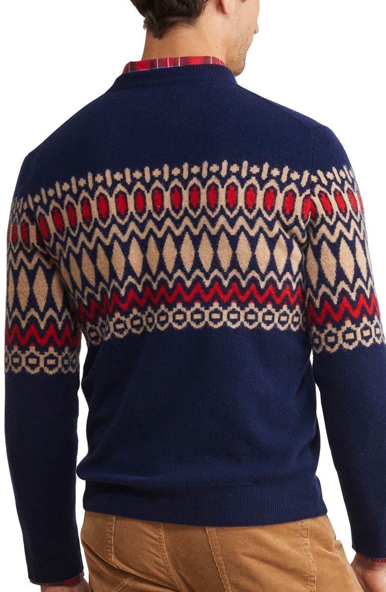 vineyard vines Heritage Fair Isle Wool Crewneck Sweater, Alternate, color,