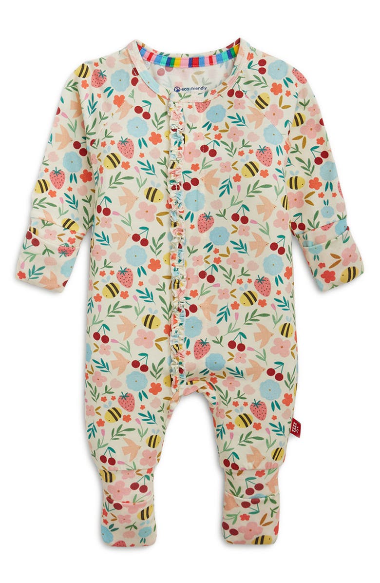 Magnetic Me Honey Blossom Magnetic Convertible Footie, Alternate, color, Honey