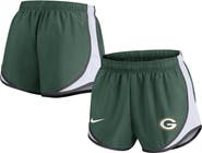 Nike Women's Nike Green Green Bay Packers Plus Size Tempo Shorts
