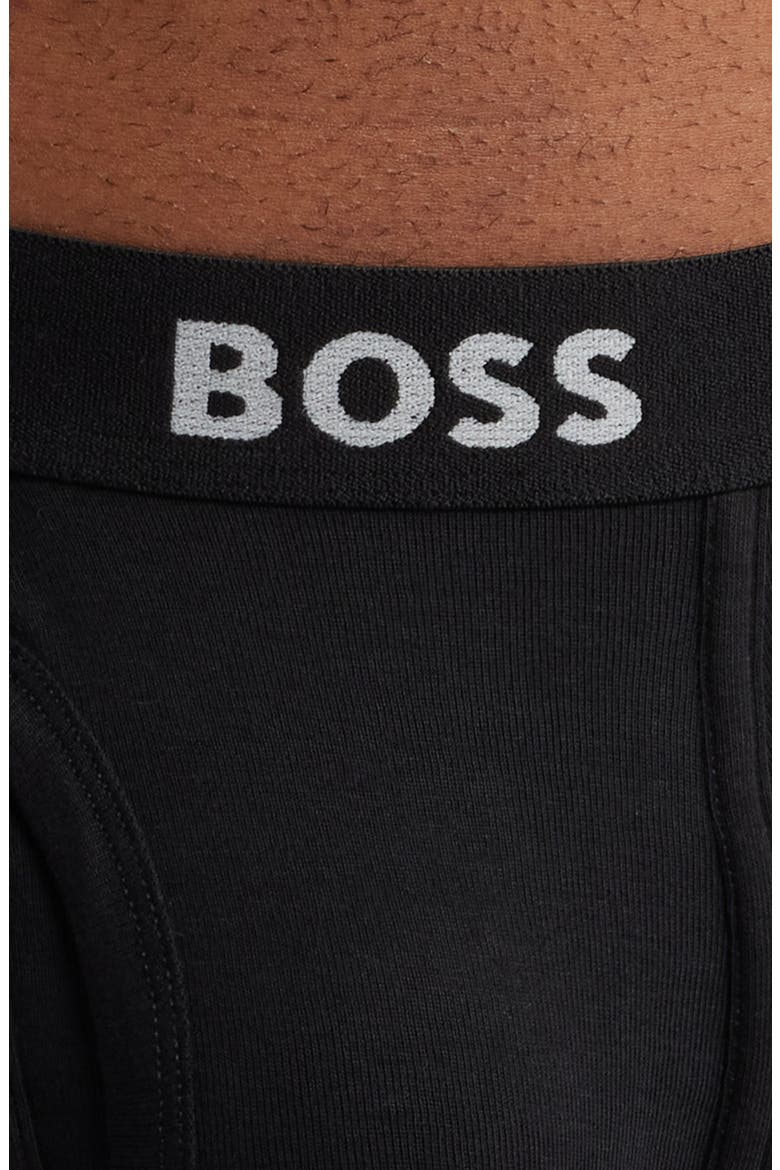 5-Pack Authentic Cotton Boxer Briefs, Alternate, color, BLACK