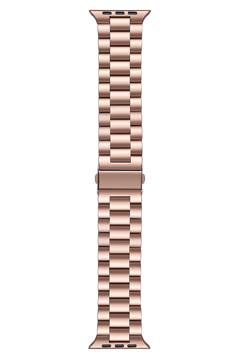 Rose Apple Watch® SE & Series 7/6/5/4/3/2/1 Bracelet Watchband, Alternate, color, ROSE GOLD