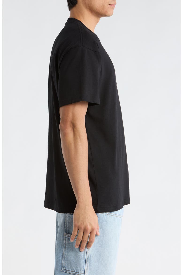 Barbwire Organic Cotton Graphic T-Shirt, Alternate, color, BLACK