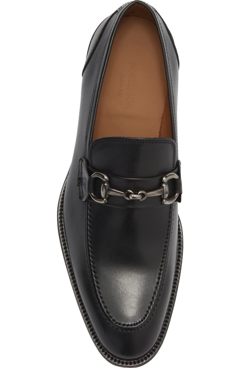 Nordstrom Italian Collection Manarola Bit Loafer, Alternate, color, Black Leather