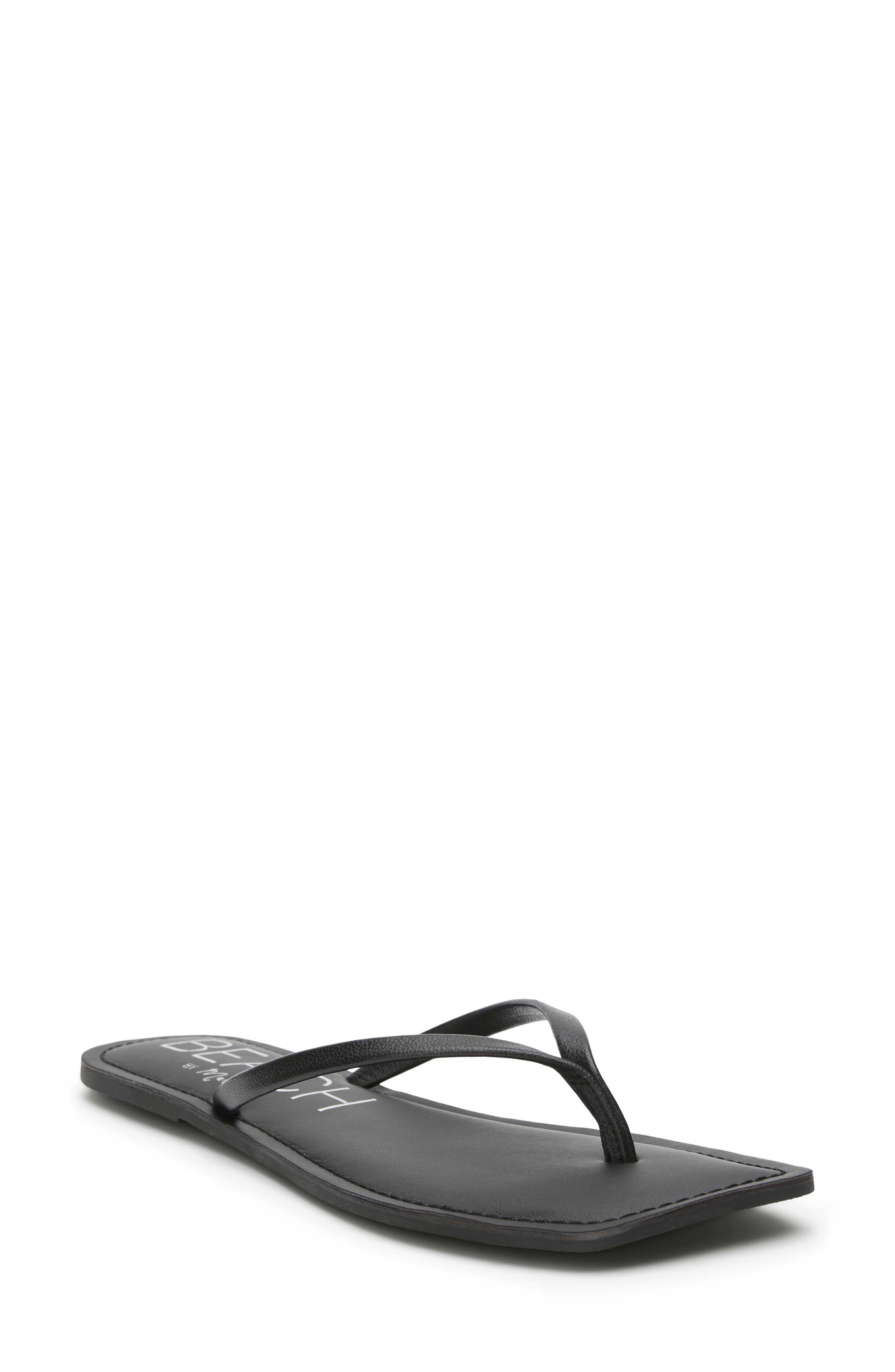 BEACH BY MATISSE Bungalow Flip Flop, Main, color, Black