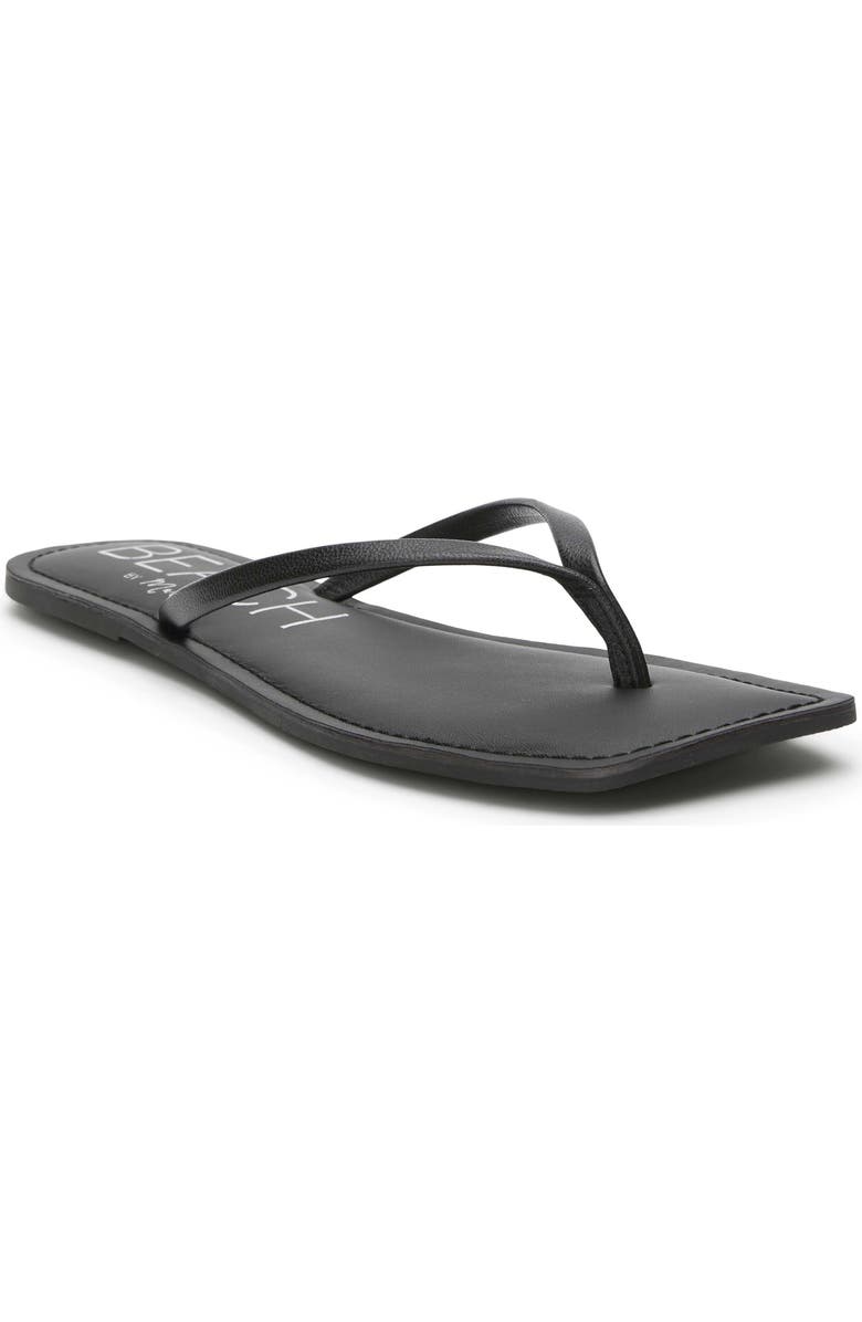 BEACH BY MATISSE Bungalow Flip Flop, Main, color, Black