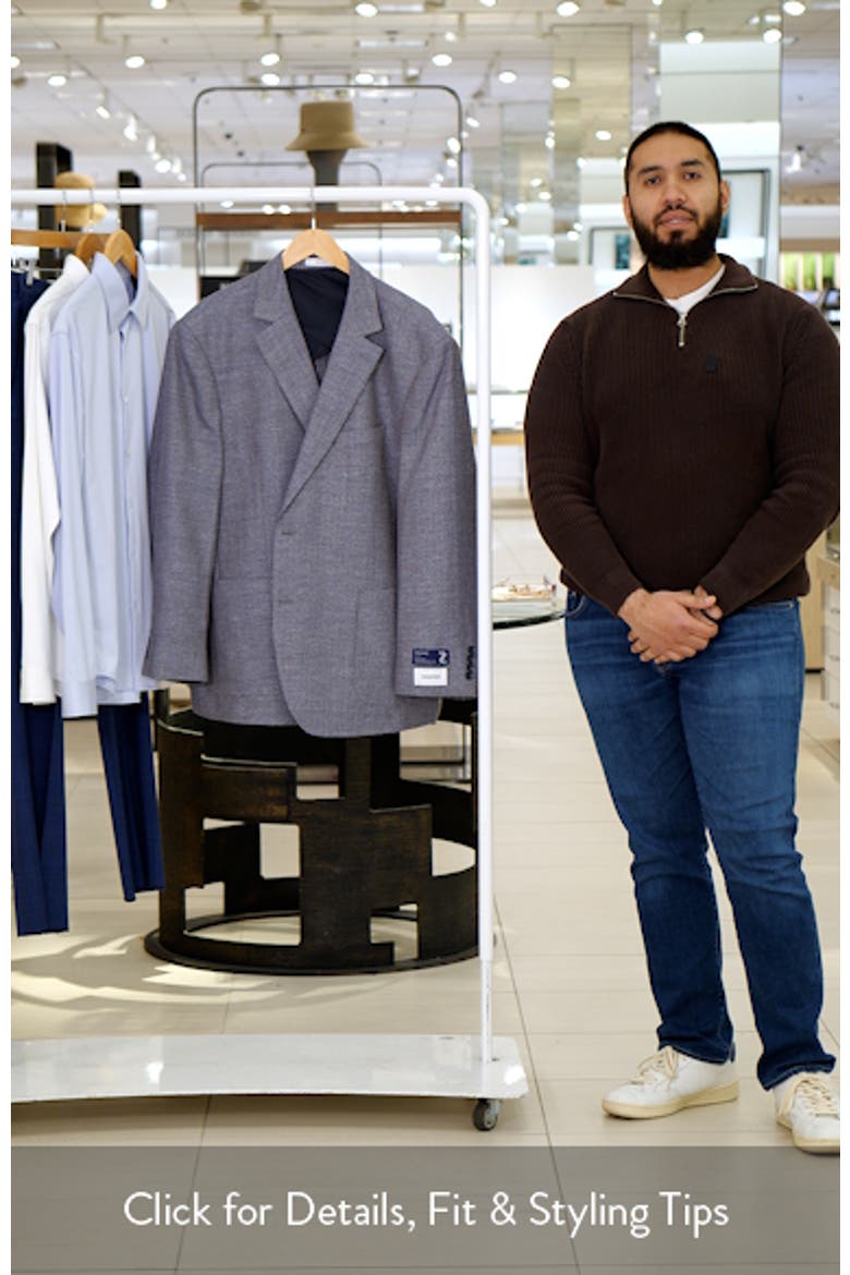 Henrik Trim Fit Italian Wool & Linen Blend Jacket video