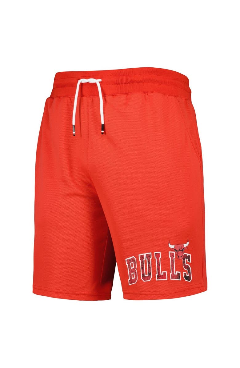 TOMMY JEANS Men's Tommy Jeans Red Chicago Bulls Mike Mesh Basketball Shorts, Alternate, color, Red
