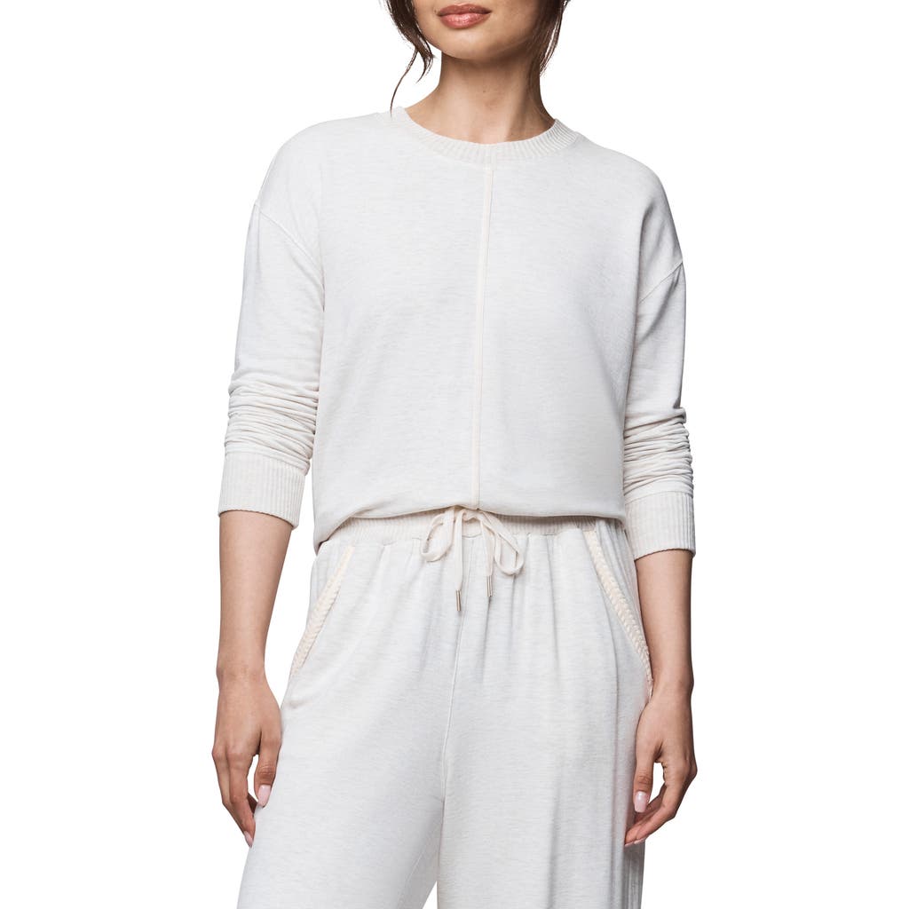 Splendid Supersoft Trim Sweatshirt In Neutral