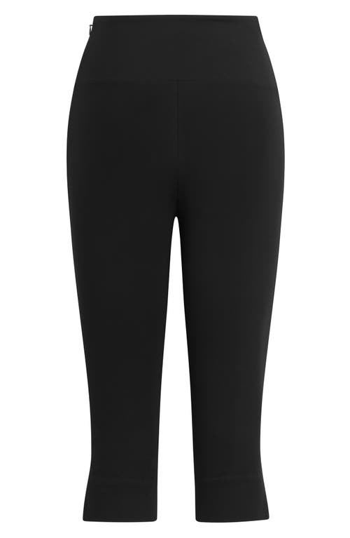 Shop Favorite Daughter The Rizzo Pedal Pusher Slit Hem Capri Pants In Black