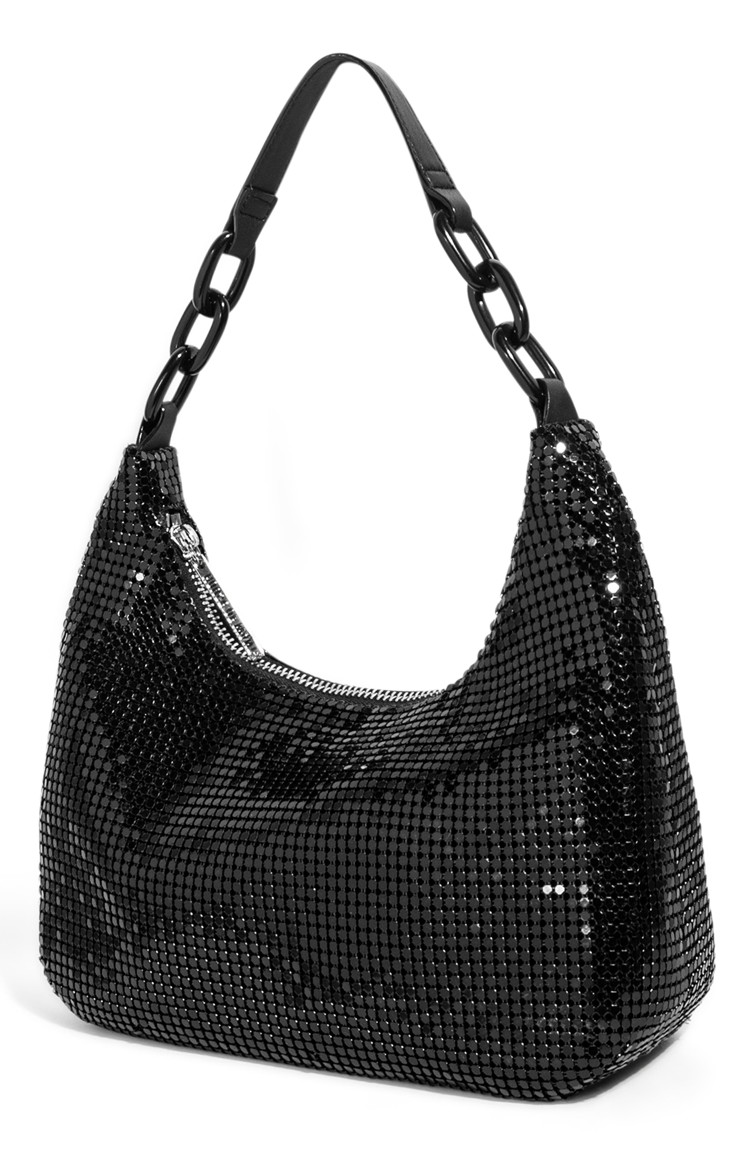 HOUSE OF WANT Newbie Metal Mesh Shoulder Bag, Alternate, color, 