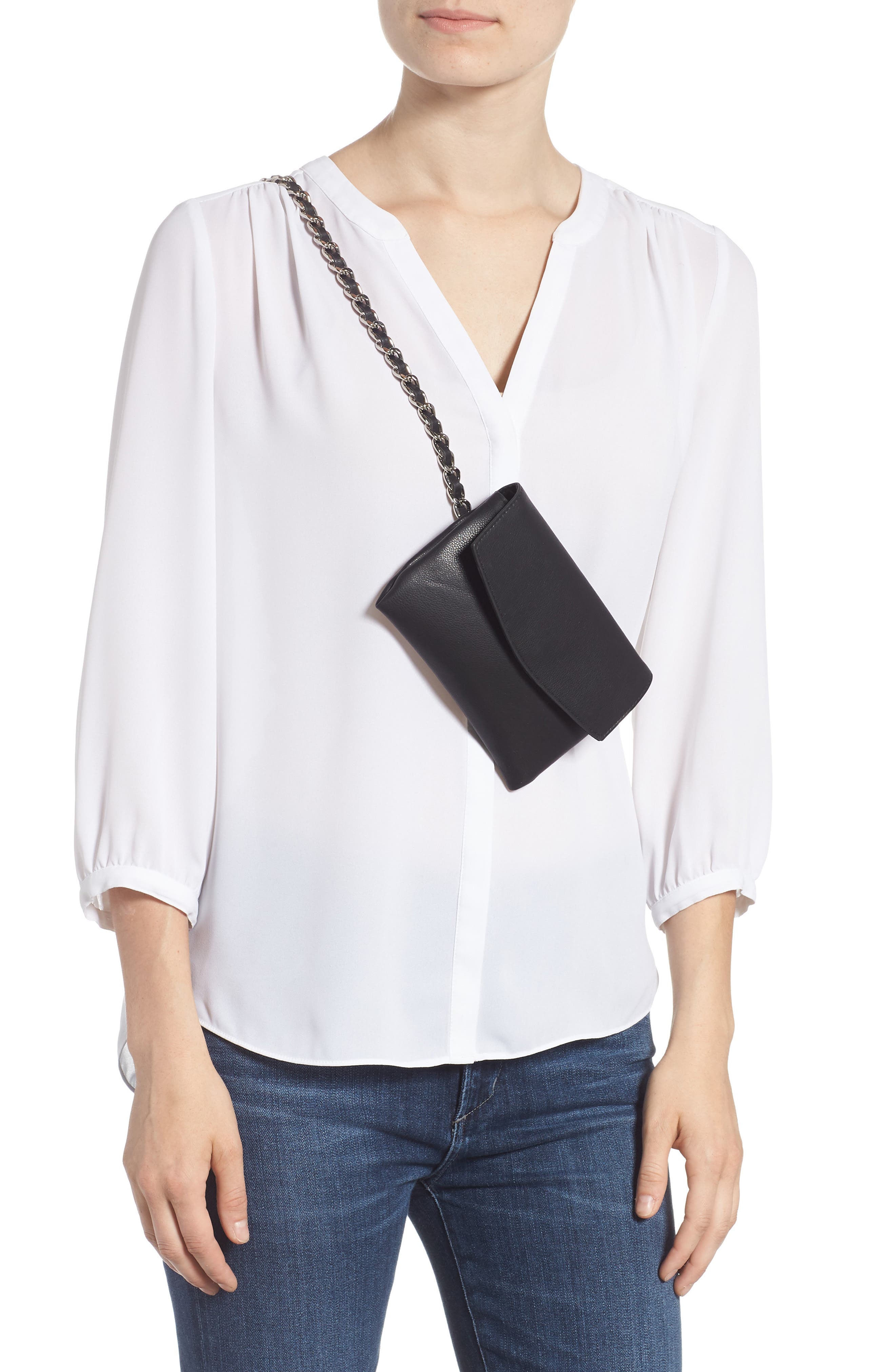 Steve Madden Chain Belt Bag, Alternate, color, 