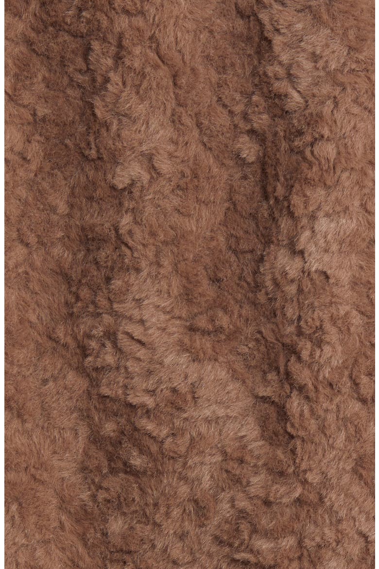 Faux Shearling Longline Coat, Alternate, color, MINK